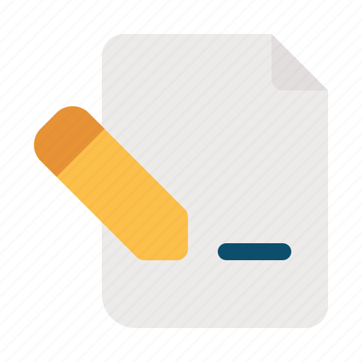 File, edit, modify, contract, pencil, write, pen icon - Download on Iconfinder