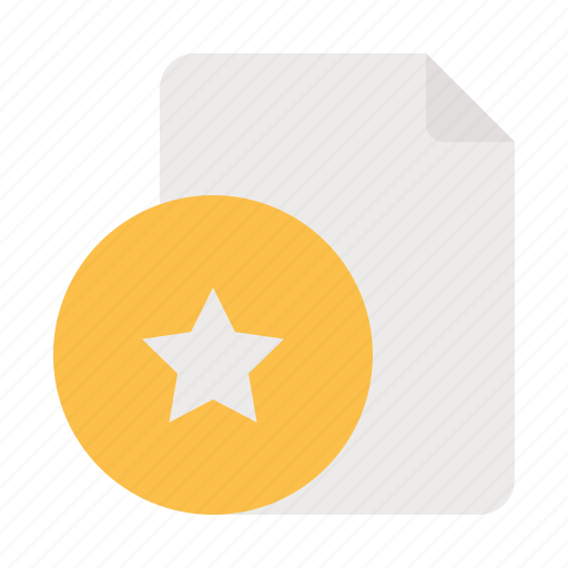 File, favourite, rate, update, star, document, bookmark icon - Download on Iconfinder