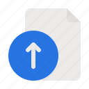 file, upload, files, document, interface, up, arrow