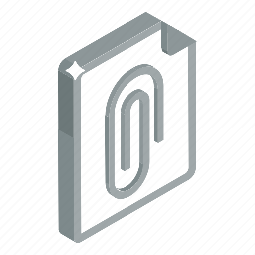 Attach paper, attached document, attached file, file annex, file binder icon - Download on Iconfinder