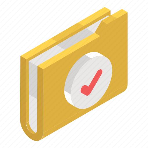 Approved folder, archive, document, folder, verified folder icon - Download on Iconfinder