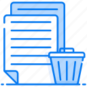 delete document, delete file, garbage file, remove file, trash file 