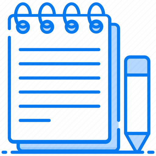 Drafting pad, jotter, notebook, notepad, textbook, writing pad icon - Download on Iconfinder