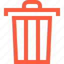 bin, can, clean, dustbin, empty, garbage, trash