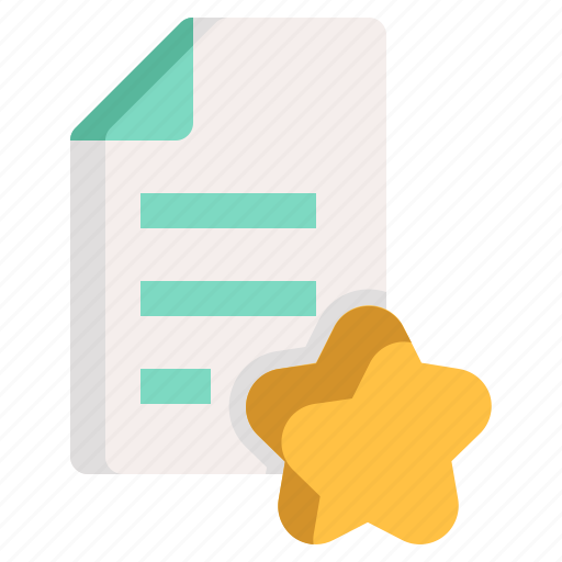 Favorite, file, star, document, business icon - Download on Iconfinder