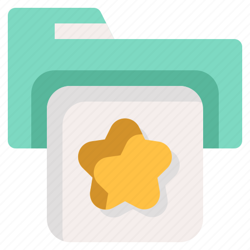 Favorite, folder, file, archive, star icon - Download on Iconfinder