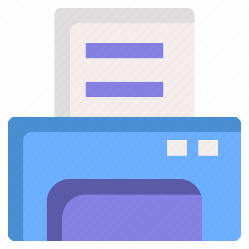 Printer, printout, paper, document, office icon - Download on Iconfinder
