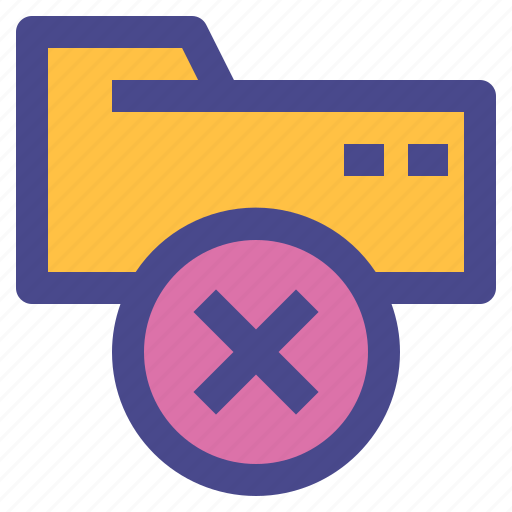 Delete, folder, file, page, document icon - Download on Iconfinder