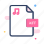 audio file, document, file extension, file format, file type 