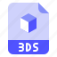 3ds, digital, extension, file, format 