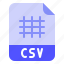 csv, excel, extension, file, format 