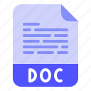 digital, doc, extension, file, format