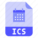 calendar, extension, file, format, ics