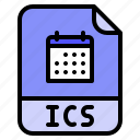 calendar, extension, file, format, ics
