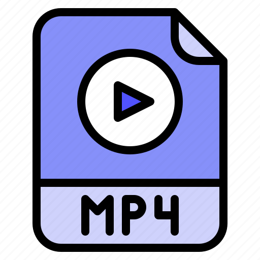 Extension, file, format, media, mp4 icon - Download on Iconfinder