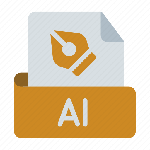 Ai, extension, format, type, vector, illustration, illustrator icon - Download on Iconfinder