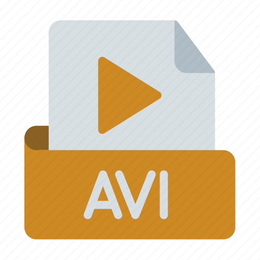 Avi, extension, type, video, play, multimedia, audio video interlaced icon - Download on Iconfinder