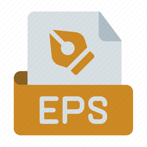 Eps, extension, format, type, encapsulated postscript, vector, drawing icon - Download on Iconfinder