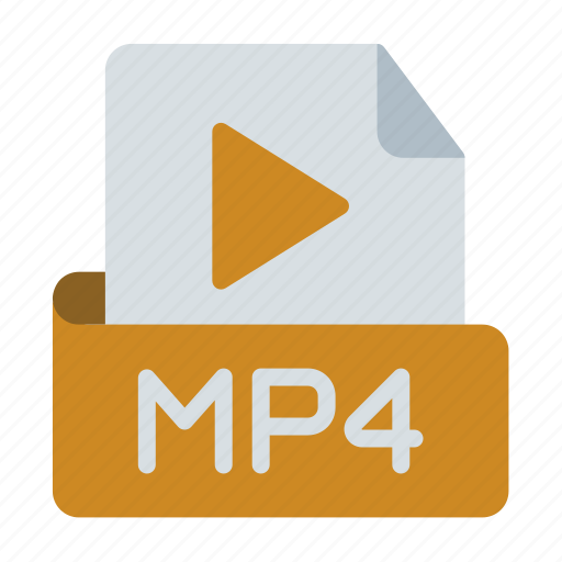 Mp4, extension, format, type, video, multimedia, mpeg icon - Download on Iconfinder