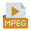 mpeg, extension, format, video, multimedia, codec, file type 