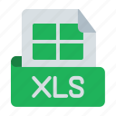 xls, extension, document, file, sheet, spreadsheet, worksheet