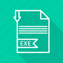 document, exe, extension, file, folder, format, paper