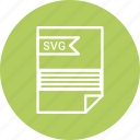 document, extension, file, svg file, type