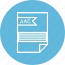 aac, document, extension, file, format, type