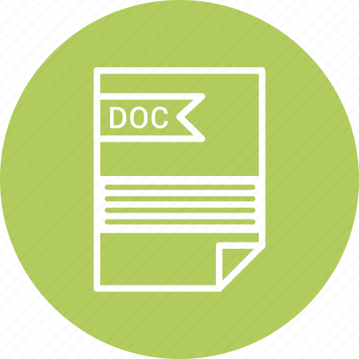 Doc, document, extension, file, format, type icon - Download on Iconfinder