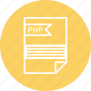 document, extension, file, format, php, type