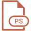 extension, file, file format, ps 