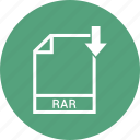 document, extension, file, rar