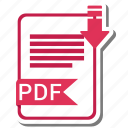 document, extension, folder, paper, pdf