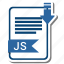 document, extension, folder, js, paper 