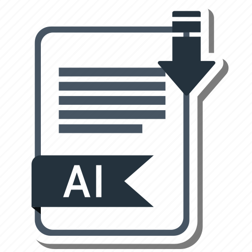 Ai file, document, extension, folder, paper icon - Download on Iconfinder