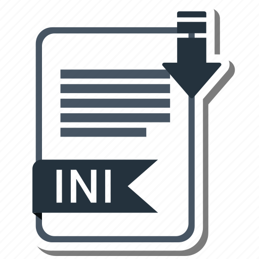 Document, extension, folder, ini, paper icon - Download on Iconfinder