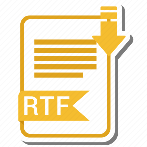 Document, extension, folder, paper, rtf icon - Download on Iconfinder