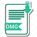 dmg, document, extension, file, format