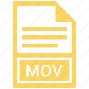 document, file, mov