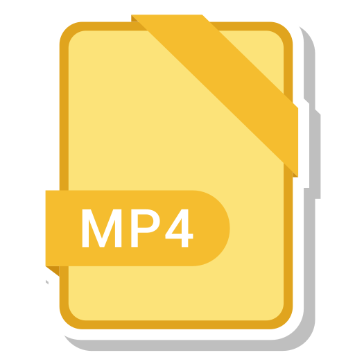 Extension, file, format, mp4, paper icon - Free download