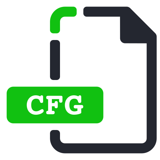 Cfg, extension, file, system icon - Free download
