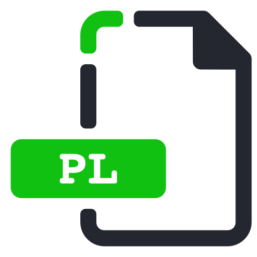 Extension, file, internet, pl icon - Free download