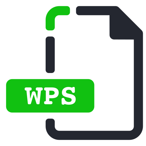 Extension, file, processor, text, word, wps icon - Free download
