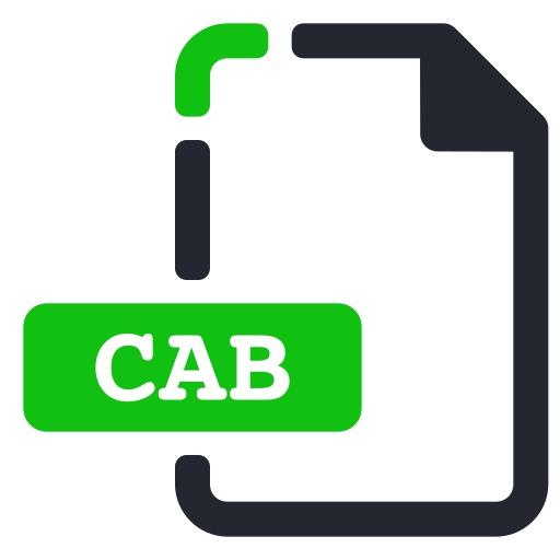 Cab, extension, file, system icon - Free download
