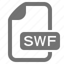 document, extension, file, flash, format, media, swf