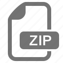 archive, data, document, extension, file, format, zip