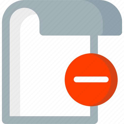 File, remove, delete, document, extension, folder, paper icon - Download on Iconfinder