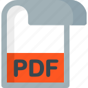 pdf, document, extension, file, folder, paper