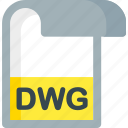 dwg, document, extension, file, folder, paper