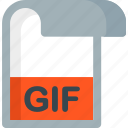 gif, document, extension, file, folder, paper